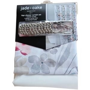 Jade + Oake Floral Shower Curtain Set